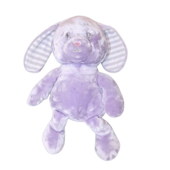 2016 Little Miracles Purple Puppy Dog Soft Lovey Plush Stuffed Toy 14" - Picture 2 of 6